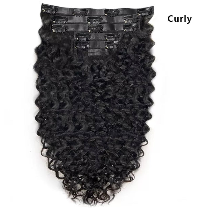 Curly- Seamless Clip Ins
