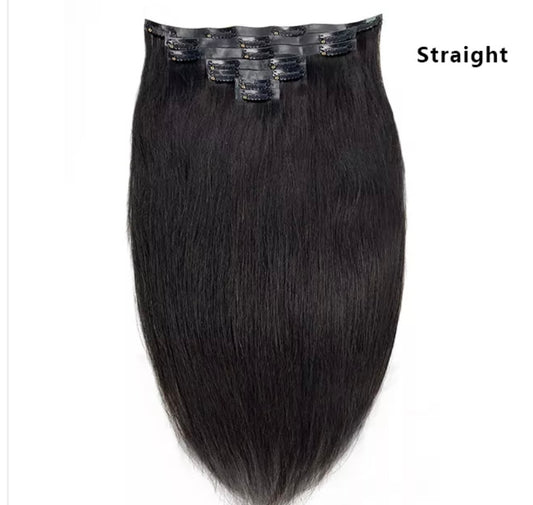 Straight- Seamless Clip Ins